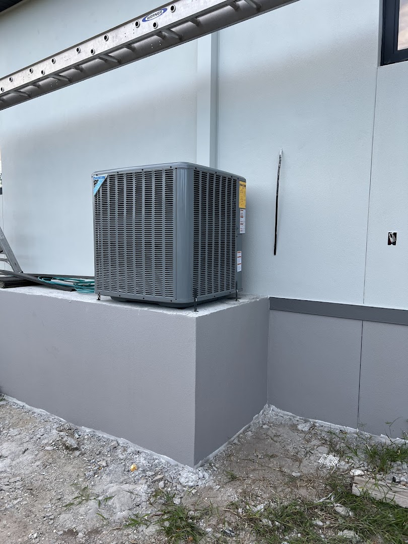 New construction AC condenser install by Nova Air Cooling